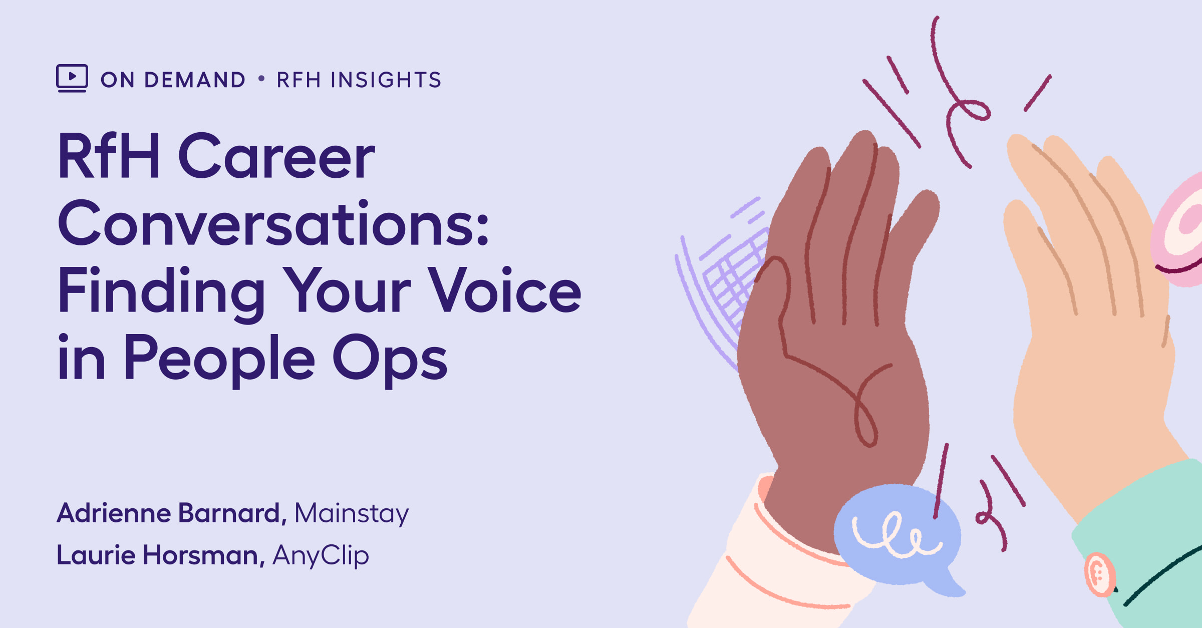 RfH Career Conversations: Finding Your Voice in People Ops