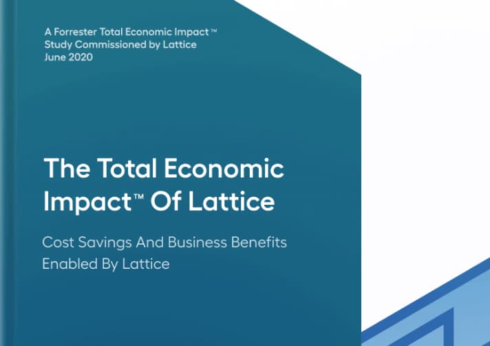 eBook cover for "The Total Economic Impact of Lattice" by Forrester